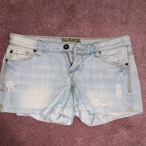 Garage Light Blue Denim with Slight Distressing